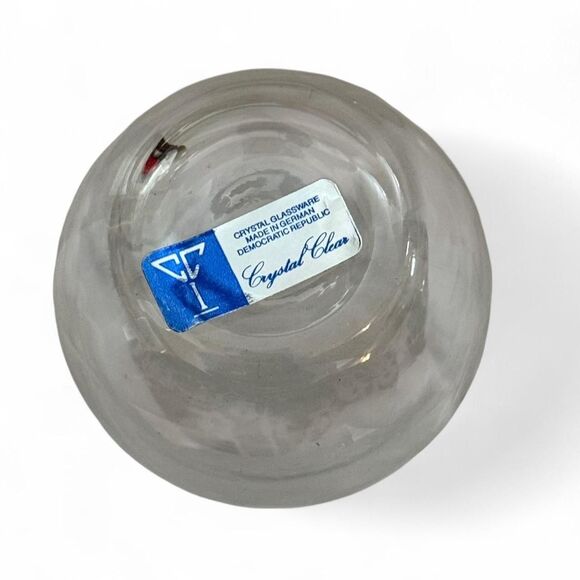 Vintage Crystal Clear Bud Vase – Made in German Democratic Republic - Picture 2 of 6